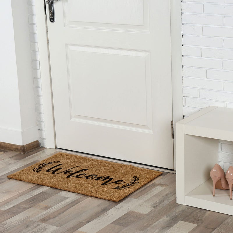 Barnyard Designs Doormat Welcome Mat for Outdoors, Large Front Door Entrance Mat, Brown (Welcome, 30x17) - Image 2